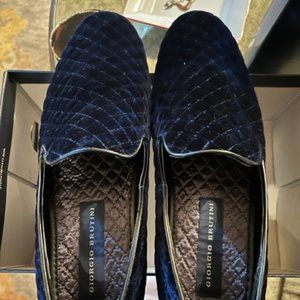 Brand New Giorgio Brutini Slip Ons Navy Blue